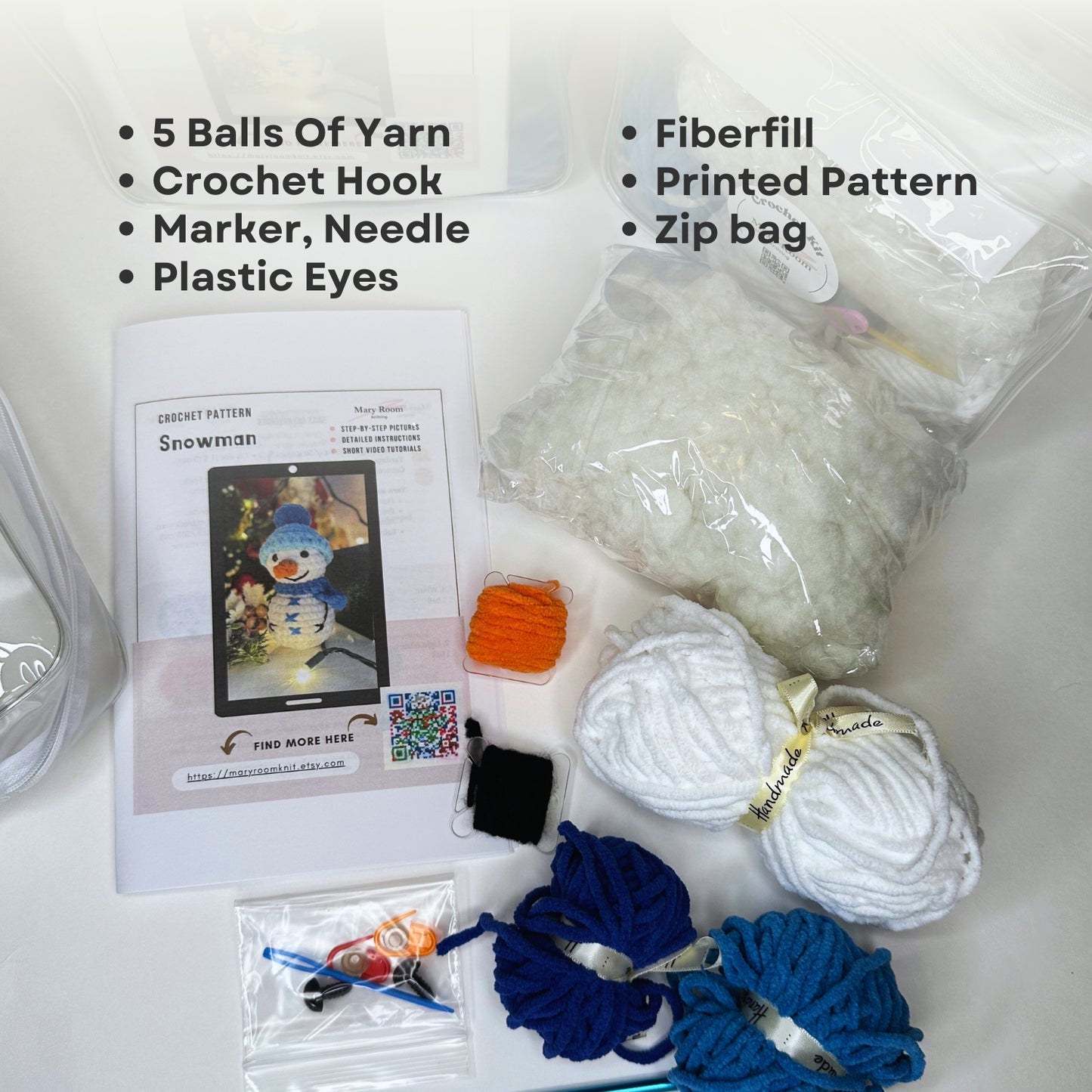 DIY Crochet Kit: Snowman