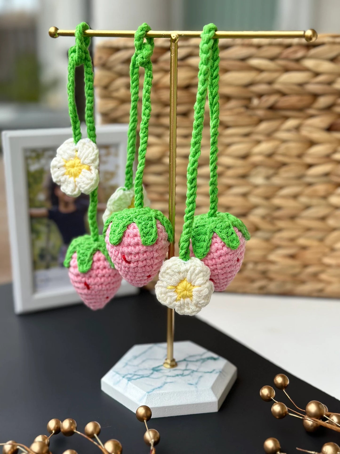 Strawberry Keychain
