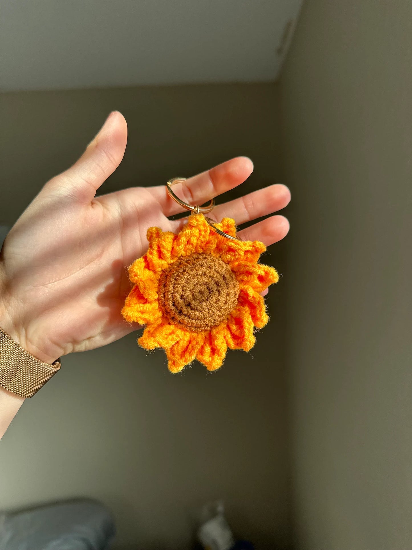 Sunflower Keychain