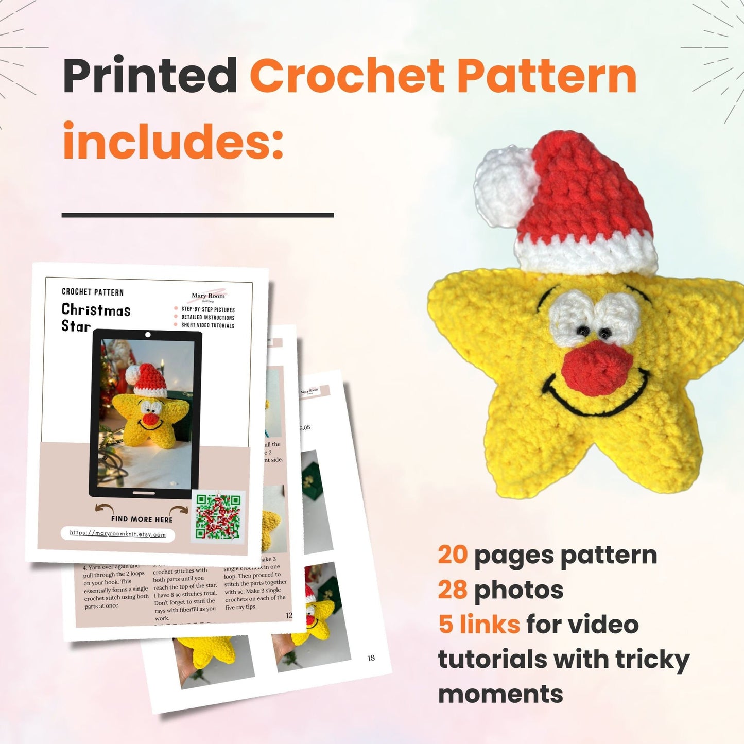 DIY Crochet Kit: Christmas Star