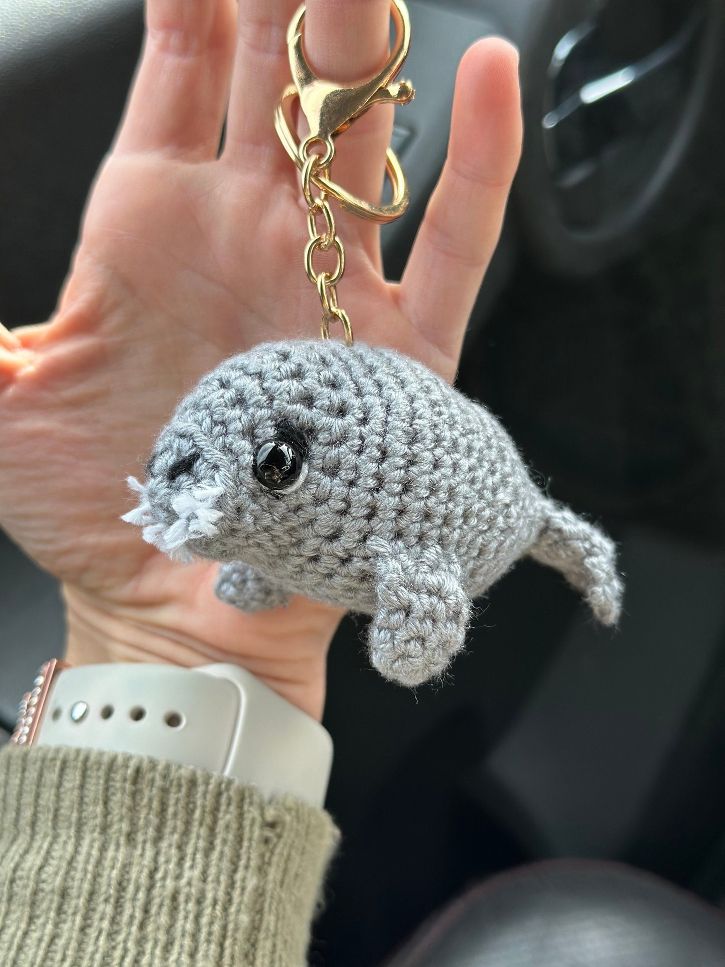 Manatee Keychain