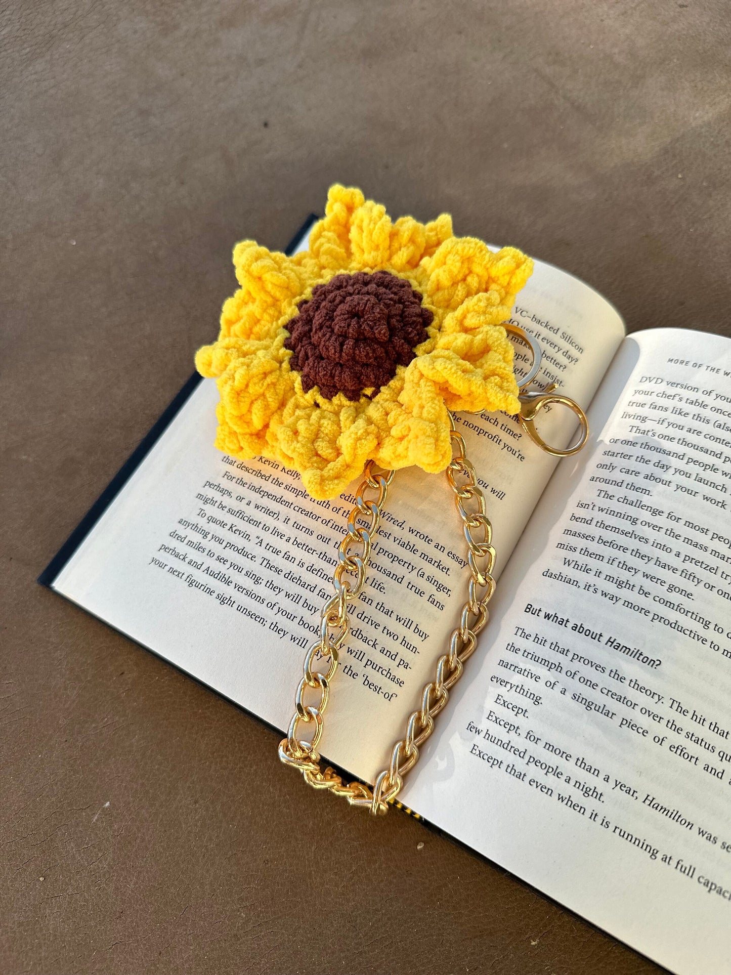 Plush Sunflower Keychain