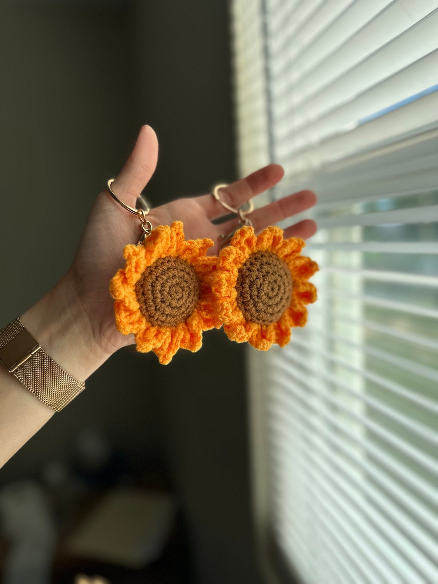 Sunflower Keychain