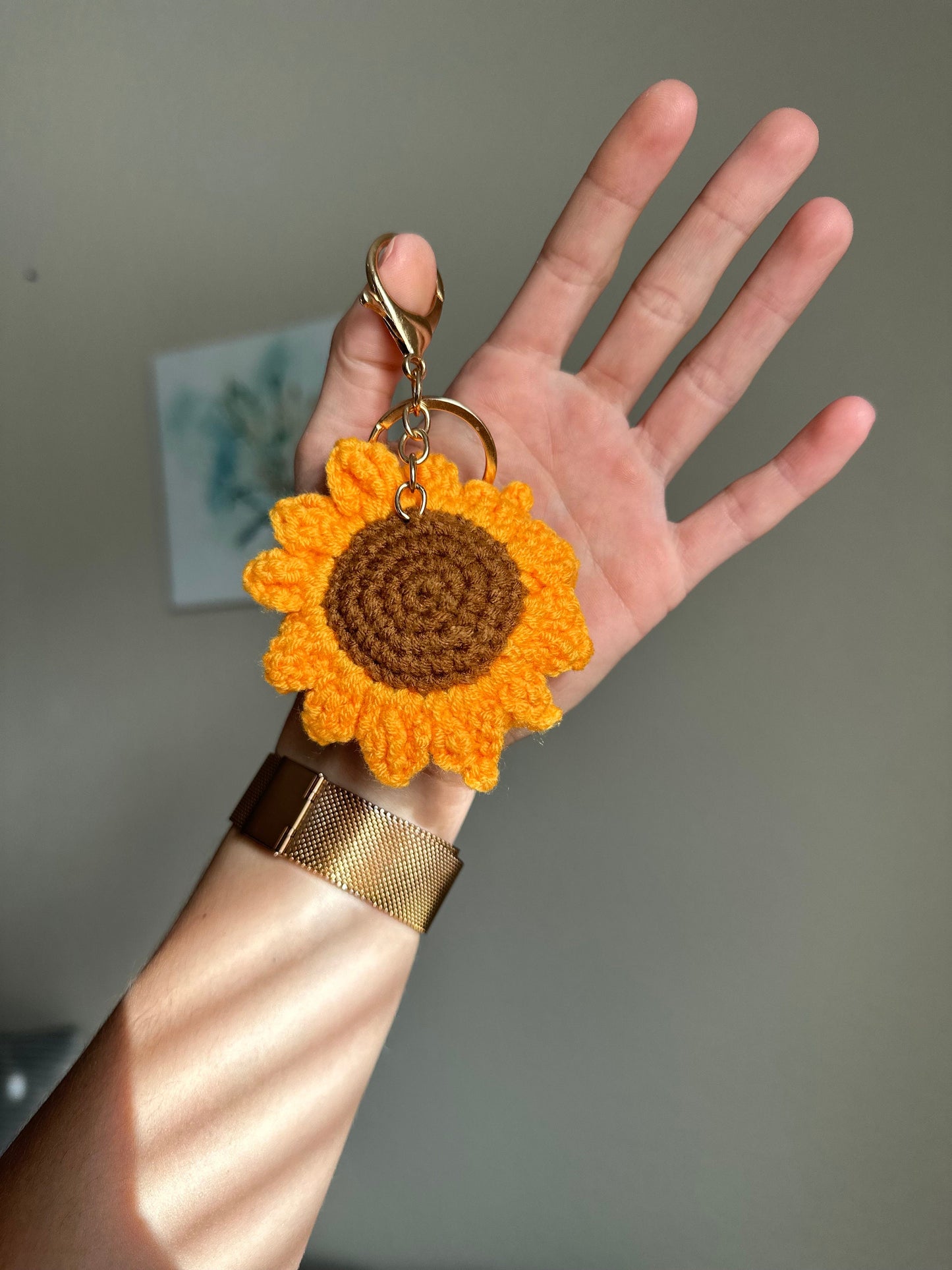 Sunflower Keychain