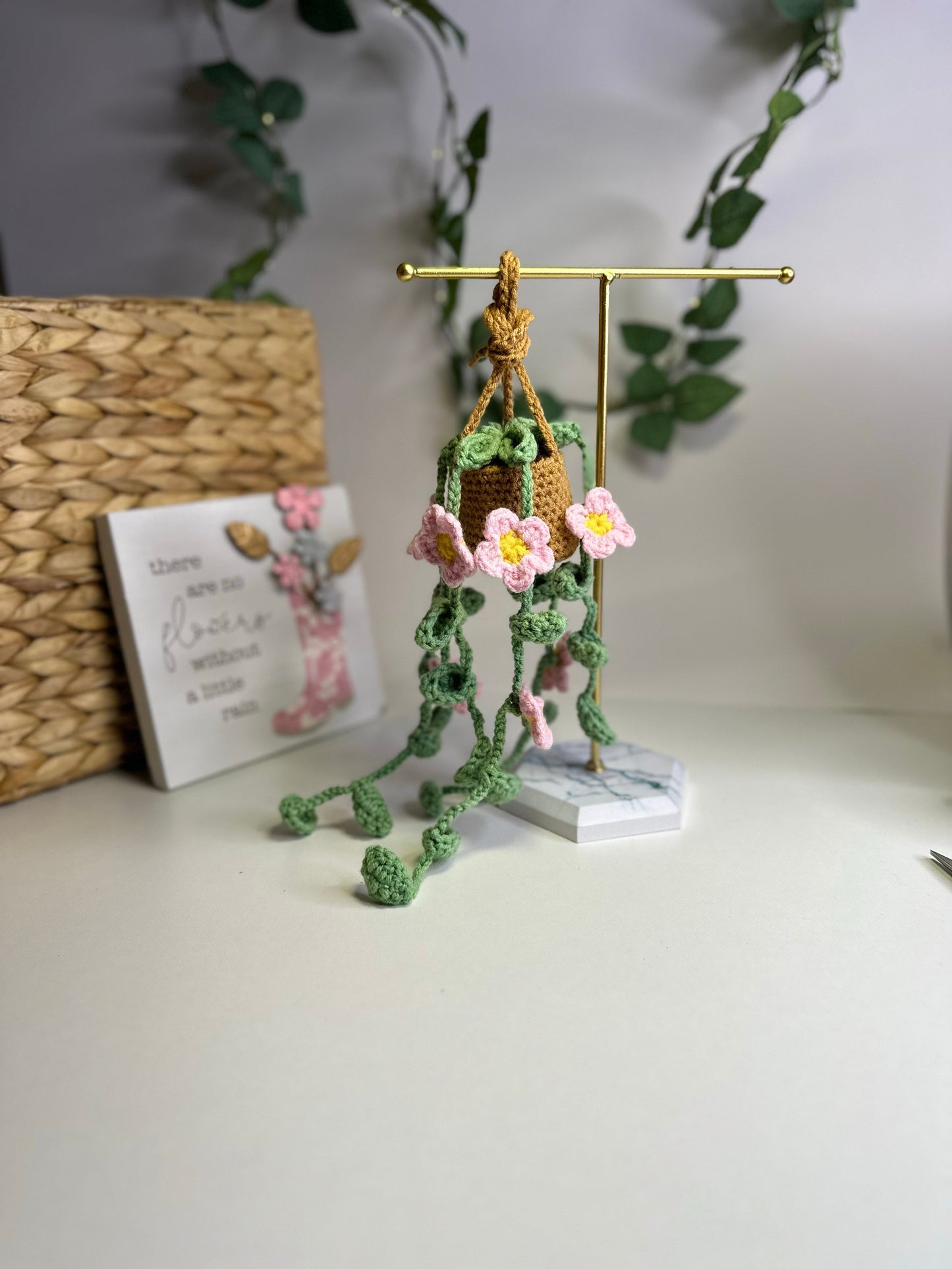 Hanging Plant with Lavender