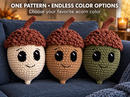 Crochet Plush Acorn Pattern