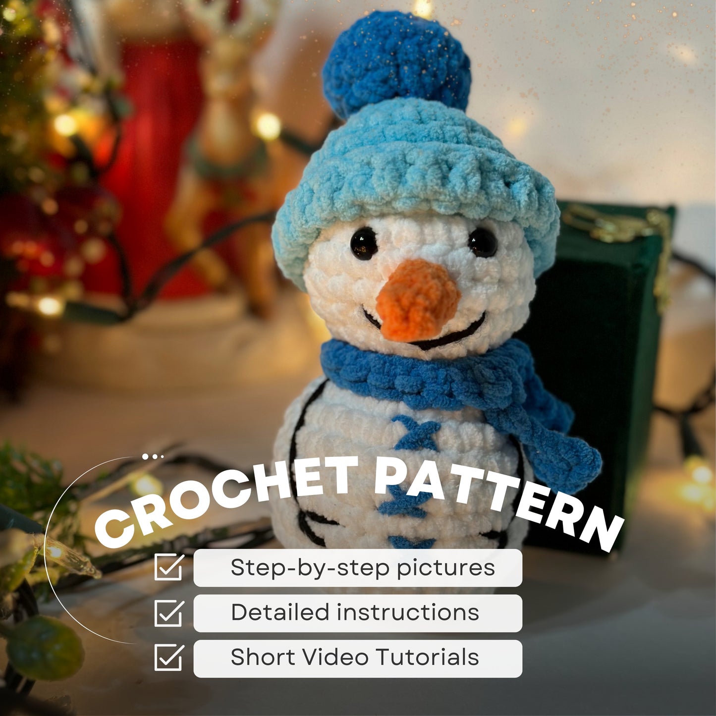 CROCHET CHRISTMAS SNOWMAN PATTERN