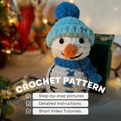 CROCHET CHRISTMAS SNOWMAN PATTERN