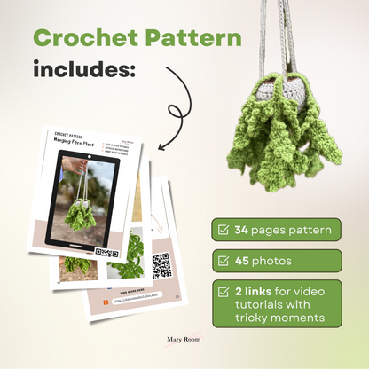 Crochet pattern booklet with step-by-step instructions and process photos