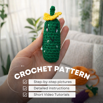 Crochet Anti-Stress Pickle Clicker Pattern