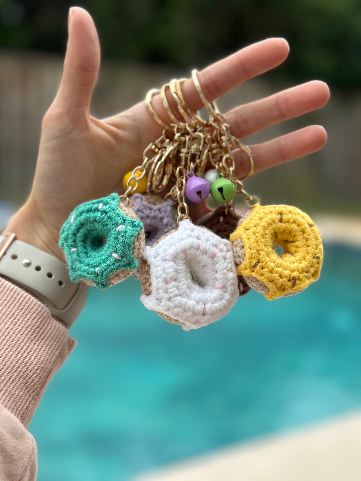 CROCHET DONUTS KEYCHAIN