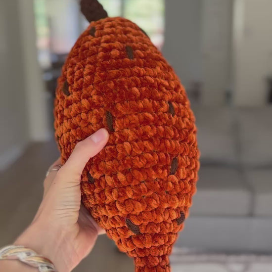 Crochet sweet potato plush toy for kids and adults – handmade gift idea