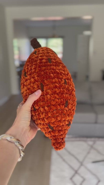 Crochet sweet potato plush toy for kids and adults – handmade gift idea